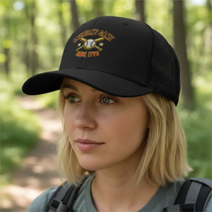 Snapback Trucker Cap - Retro Rodeo Western Eagle Patch Design - Hats