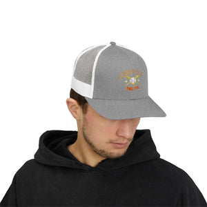 Snapback Trucker Cap - Retro Rodeo Western Eagle Patch Design - Hats