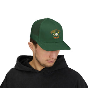 Snapback Trucker Cap - Retro Rodeo Western Eagle Patch Design - Hats