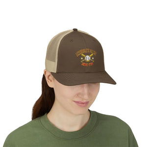Snapback Trucker Cap - Retro Rodeo Western Eagle Patch Design - Hats