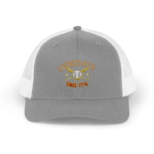 Snapback Trucker Cap - Retro Rodeo Western Eagle Patch Design - Hats