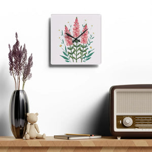 Snapdragon Flowers Acrylic Wall Clock Two Sizes - Dipaliz - Clocks