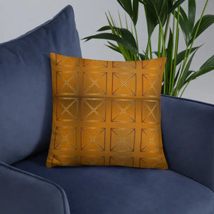 Brown Cross Throw Pillow Insert Included - Dipaliz - Pillows