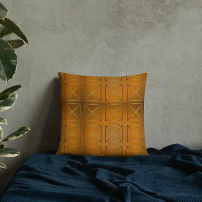 Cozy Luxe Brown Cross Pillow for Elegant Home Decor