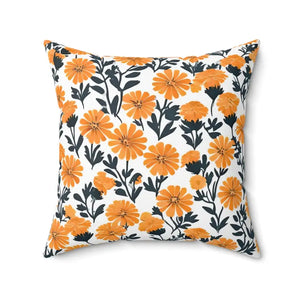 Marigold Double-sided Print Throw Pillows with Concealed Zipper - Dipaliz - 20’’ ×