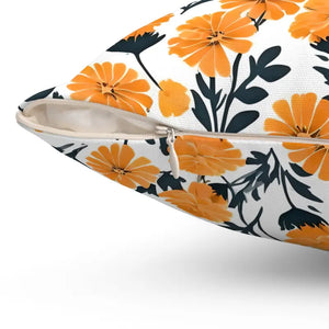 Marigold Double-sided Print Throw Pillows with Concealed Zipper - Dipaliz