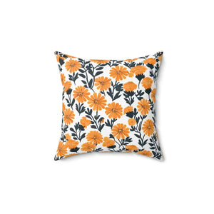 Marigold Double-sided Print Throw Pillows with Concealed Zipper - Dipaliz