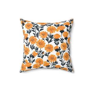 Marigold Double-sided Print Throw Pillows with Concealed Zipper - Dipaliz