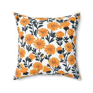 Marigold Double-sided Print Throw Pillows with Concealed Zipper - Dipaliz
