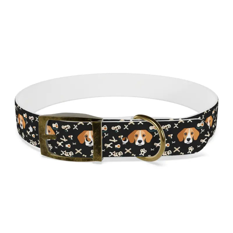 Snazzy Stain-resistant Dog Collar Made in Usa - l / Vintage Brass / Tpu Pets