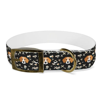 Snazzy Stain-resistant Dog Collar Made in Usa - m / Vintage Brass / Tpu Pets