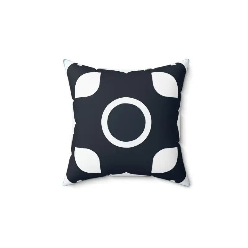 Elevate your Space with a Snazzy White Abstract Pillow - 14’’ × Home Decor