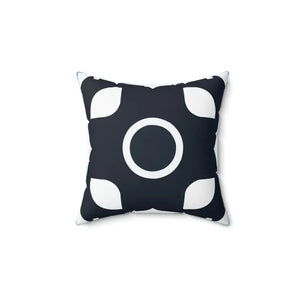 Polyester Square Pillow White Abstract Pattern Modern Luxury - Dipaliz - 14’’ × - Throw Pillows