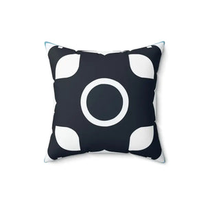 Polyester Square Pillow White Abstract Pattern Modern Luxury - Dipaliz - 16’’ × - Throw Pillows