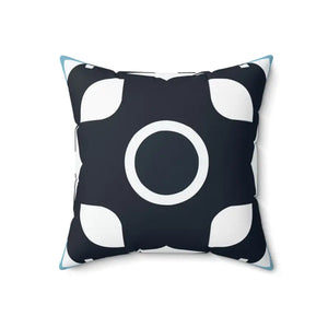Polyester Square Pillow White Abstract Pattern Modern Luxury - Dipaliz - 18’’ × - Throw Pillows
