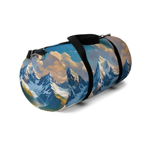 Mountains Duffel Bag - Snow Capped Peak Canvas - Dipaliz - Bags