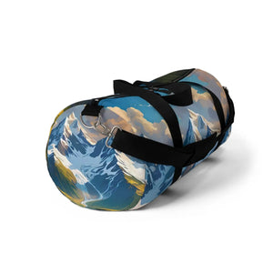 Mountains Duffel Bag - Snow Capped Peak Canvas - Dipaliz - Bags