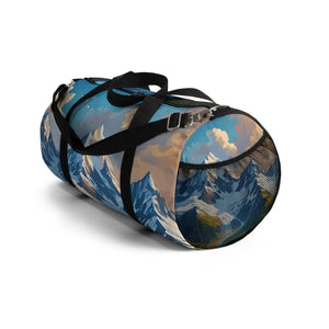 Mountains Duffel Bag - Snow Capped Peak Canvas - Dipaliz - Bags