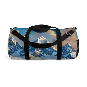 Mountains Duffel Bag - Snow Capped Peak Canvas - Dipaliz - Bags