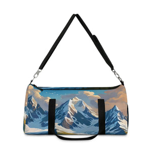 Mountains Duffel Bag - Snow Capped Peak Canvas - Dipaliz - Bags