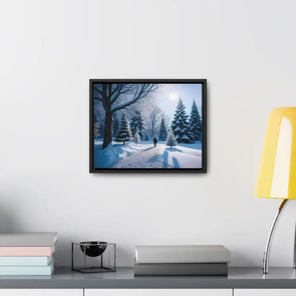 Transform your Space with Snow Capped Winter Trees Canvas