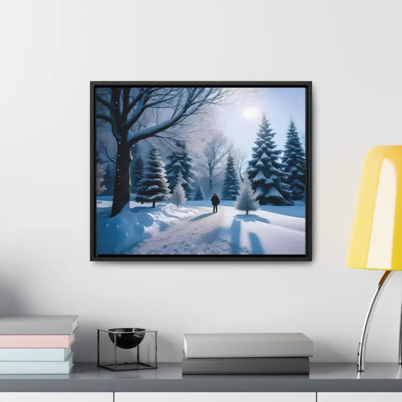 Transform your Space with Snow Capped Winter Trees Canvas