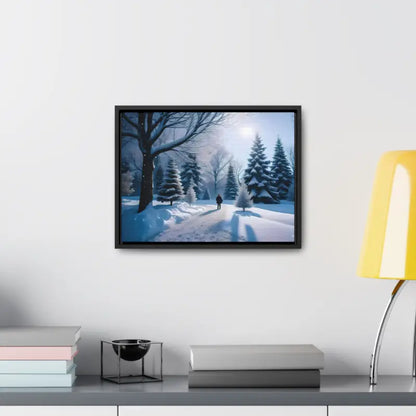 Transform your Space with Snow Capped Winter Trees Canvas