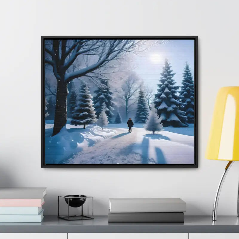 Transform your Space with Snow Capped Winter Trees Canvas