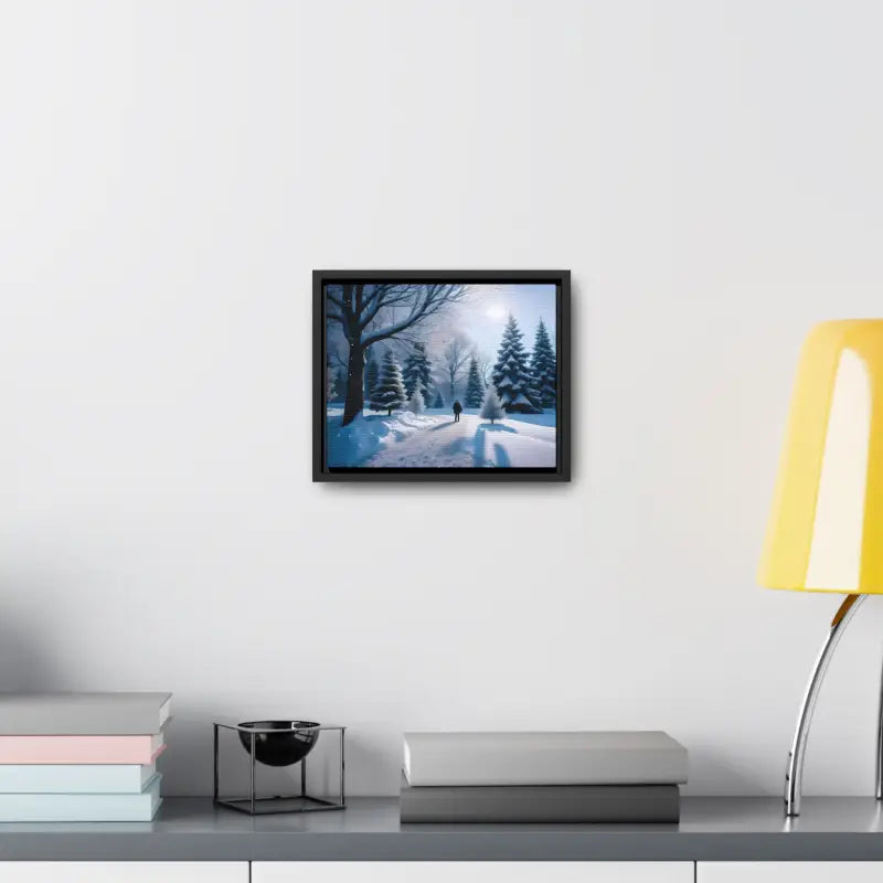 Transform your Space with Snow Capped Winter Trees Canvas