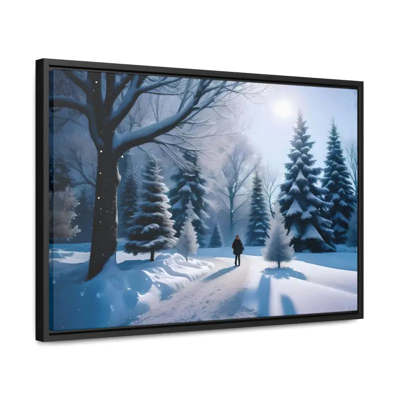 Transform your Space with Snow Capped Winter Trees Canvas