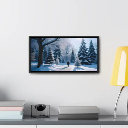 Transform your Space with Snow Capped Winter Trees Canvas