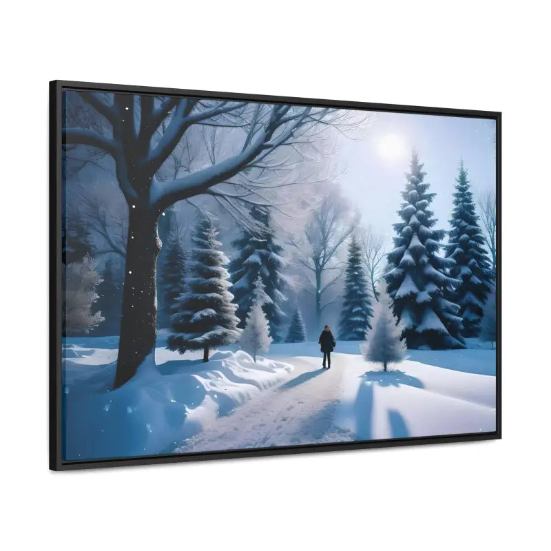 Transform your Space with Snow Capped Winter Trees Canvas