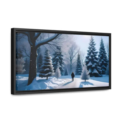 Transform your Space with Snow Capped Winter Trees Canvas