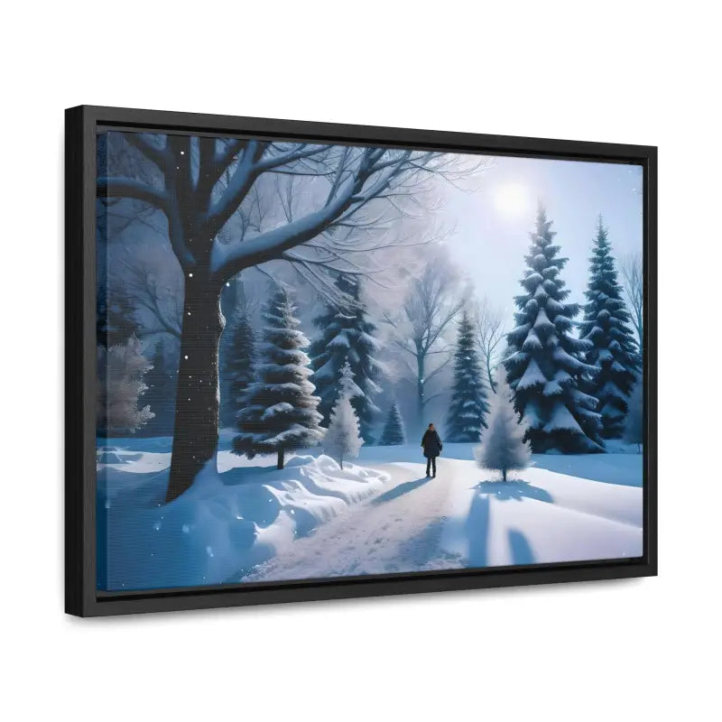 Transform your Space with Snow Capped Winter Trees Canvas