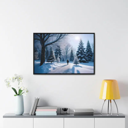 Transform your Space with Snow Capped Winter Trees Canvas