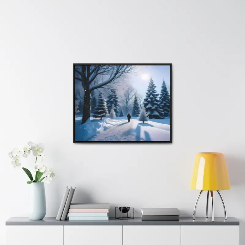 Transform your Space with Snow Capped Winter Trees Canvas