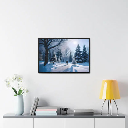 Transform your Space with Snow Capped Winter Trees Canvas