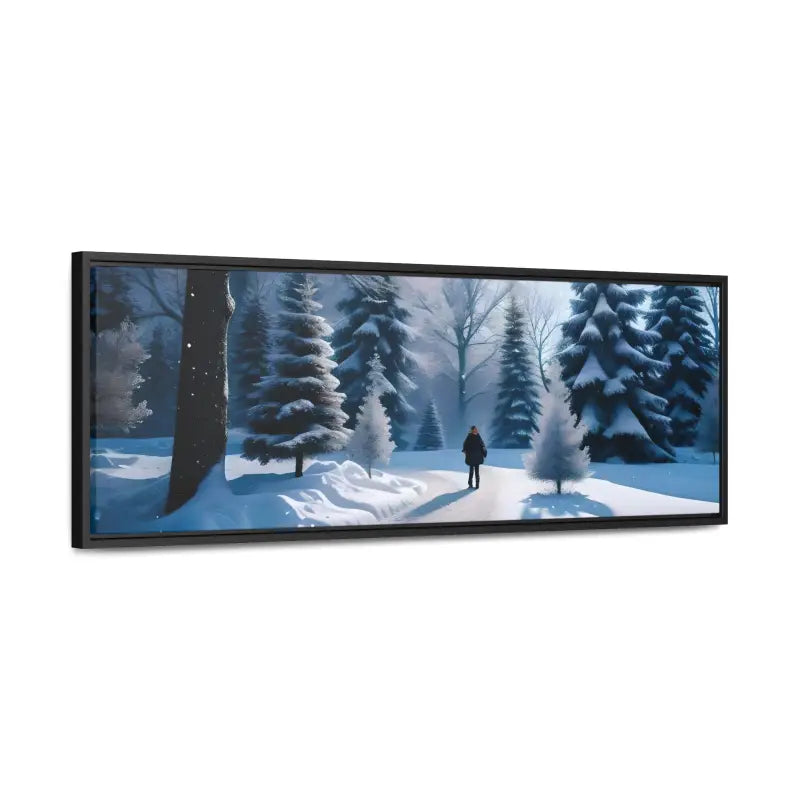 Transform your Space with Snow Capped Winter Trees Canvas