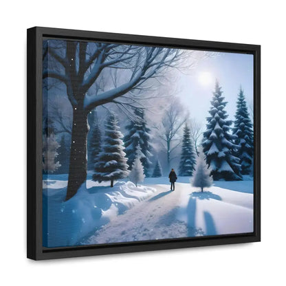 Transform your Space with Snow Capped Winter Trees Canvas