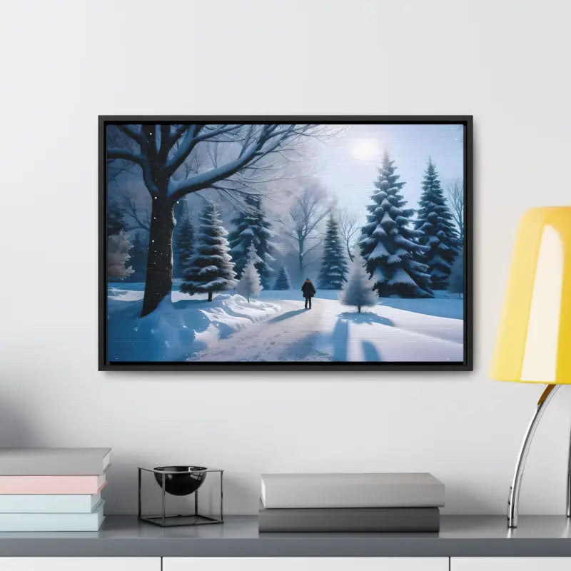 Transform your Space with Snow Capped Winter Trees Canvas