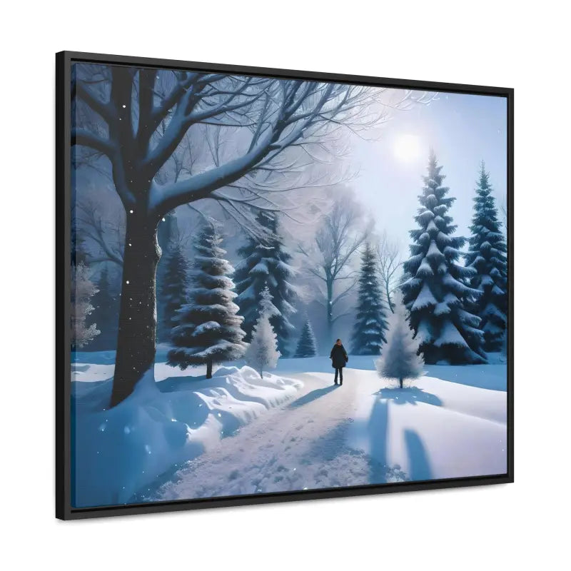 Transform your Space with Snow Capped Winter Trees Canvas