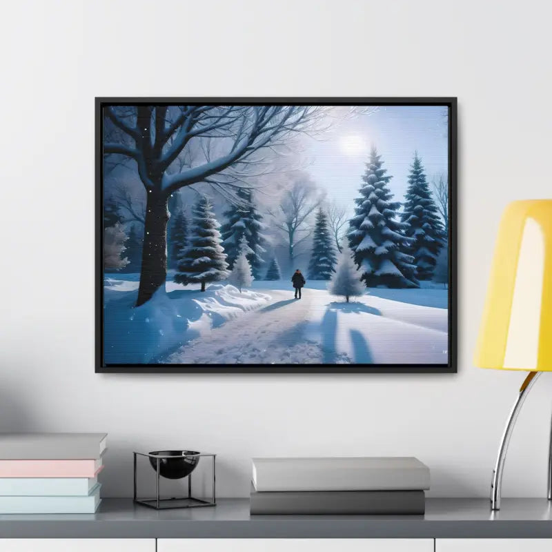 Transform your Space with Snow Capped Winter Trees Canvas