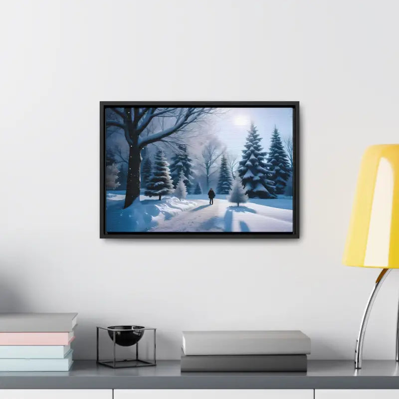 Transform your Space with Snow Capped Winter Trees Canvas