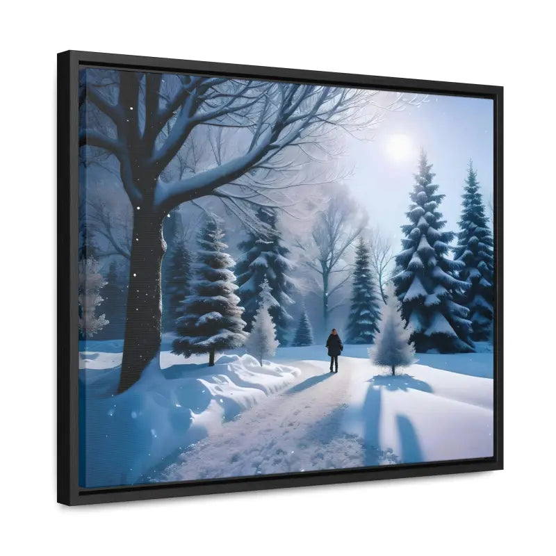 Transform your Space with Snow Capped Winter Trees Canvas