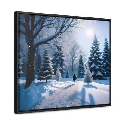 Transform your Space with Snow Capped Winter Trees Canvas