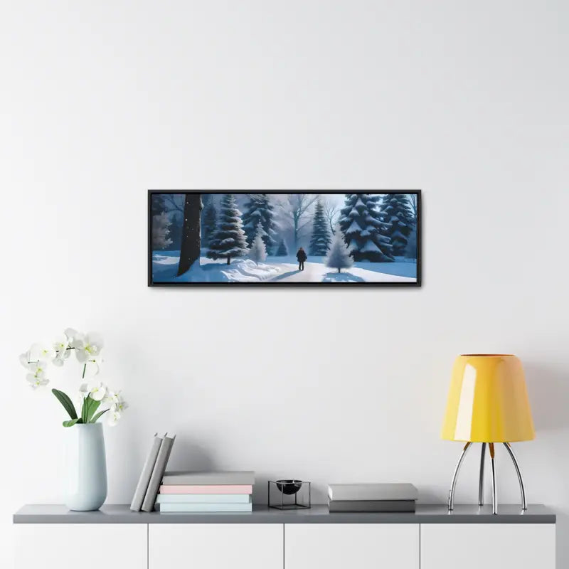 Transform your Space with Snow Capped Winter Trees Canvas