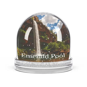 Sparkling Snow Globe Enchanted Waterfall Scene Serene Magic - Dipaliz - 3.5’’ × 3.4’’ - Globes