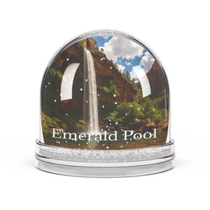 Sparkling Snow Globe Enchanted Waterfall Scene Serene Magic - Dipaliz - 3.5’’ × 3.4’’ - Globes