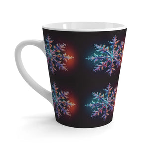Snowflake Latte Mug Ceramic Winter Coffee Ritual - Dipaliz - Mugs
