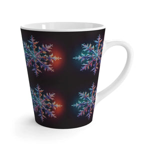 Snowflake Latte Mug Ceramic Winter Coffee Ritual - Dipaliz - Mugs